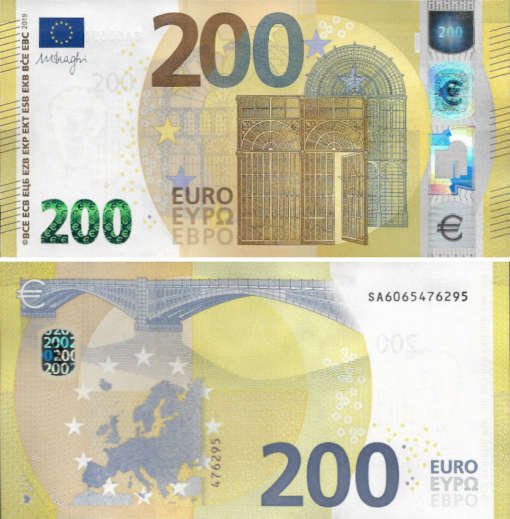 200 Euro Note (made in Italy)