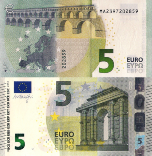 5 Euro Note (made in Italy)