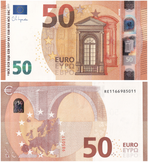 50 Euro Note (made in Italy)