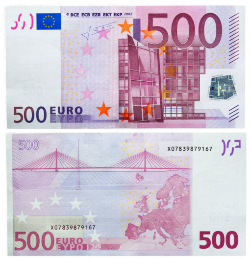 500 Euro Note (made in Italy)